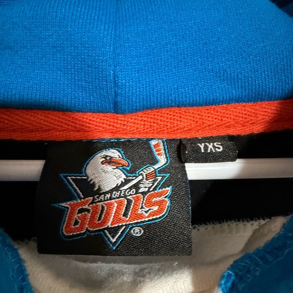 San Diego Gulls Youth Hockey Hoodie Jersey YXS Fleece Pullover AHL NHL Fan Gear - Picture 5 of 7